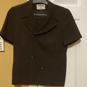 Kasper Brown Suit - jacket & skirt combination - size 6